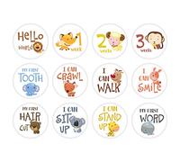 Year Baby Age Card 0-12 Months Pictures Photo Souvenirs Infants Newborns Growing Memory Presents