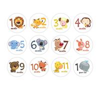 Year Baby Age Card 0-12 Months Pictures Photo Souvenirs Infants Newborns Growing Memory Presents