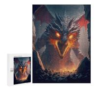 Year-End Present: Fiery Dragon Unleashed, 500 PCS, Wooden Brain Teaser for Adults, for Mindful Indoor Entertainment