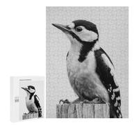 Year-End Present: Great Spotted Woodpecker, 500 PCS, Decorative Jigsaw for Grown-Ups, for Relaxing Solo Or Group Play