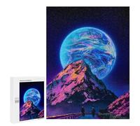 Year-End Present: Journey to The Cosmic Peak, 500 PCS, Wooden Brain Teaser for Adults, for Mindful Indoor Entertainment