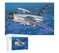 Year-End Present: Lightning Mk6 RAF, 1000 PCS, Wooden Picture Puzzle for Grown-Ups; for Shared Table Time