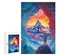 Year-End Present: Mountain Majesty from Within, 1000 PCS, Wooden Picture Puzzle for Grown-Ups; for Shared Table Time