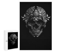 Year-End Present: Skull with Voodoo Mask, 1000 PCS, Adult Tabletop Puzzle, for Relaxing Solo Or Group Play
