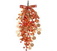 Year of For The Horse 2026 Artificial Flower Decorations with Hanging Design, Featuring Good Fortune Phrases for Use on Walls and Doors (ND638/39)