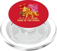 Year of Horse Lucky Chinese Lunar New Year Zodiac 2026 Red PopSockets PopGrip for MagSafe