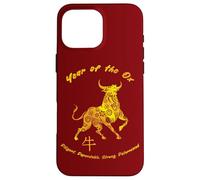 Year Of Ox Traits Chinese Zodiac Chinese New Year Case for iPhone 16 Pro Max
