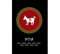 Year of the Dog: Chinese Zodiac Dog Themed Blank Lined Notebook Journal Notes | Unique Lunar New Year Gift for Birth Years 2018, 2006, 1994, 1982, 1970, 1958, 1946, 1934, 1922