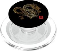 Year of the Dragon Chinese New Year 2024 Wooden Dragon PopSockets PopGrip for MagSafe