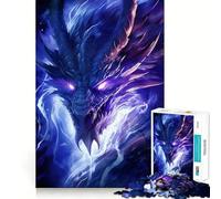 Year Of The Dragon Deco 1000 Piece Jigsaws for Adults Mind Train Fun Precision Cut Smooth Edges Absorbing Activity for Quiet Nights (38x52cm)