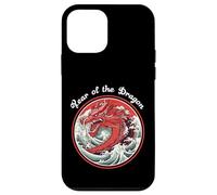 Year of the Dragon Red Dragon Rising from Waves Case for iPhone 12 mini