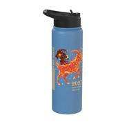 Year of the Fire Goat 2027 Zodiac Celestial Chinese Lunar Stainless Steel Insulated Water Bottle