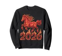 Year of the Fire Horse 2026 Chinese Zodiac Rearing Horse Sweatshirt