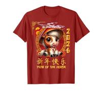 Year Of The Horse 2026 Chinese Lunar New Year 2026 Boys Kids T-Shirt