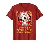 Year of The Horse 2026 Chinese Lunar New Year 2026 Boys Kids T-Shirt