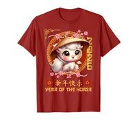Year of The Horse 2026 Chinese Lunar New Year 2026 Boys Kids T-Shirt