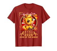 Year of The Horse 2026 Chinese Lunar New Year 2026 Boys Kids T-Shirt
