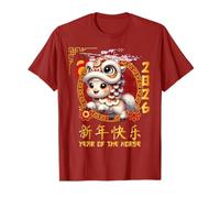 Year Of The Horse 2026 Chinese Lunar New Year 2026 Boys Kids T-Shirt