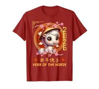 Year of The Horse 2026 Chinese Lunar New Year 2026 Boys Kids T-Shirt