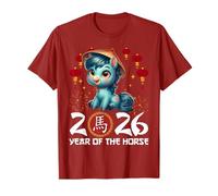 Year of The Horse 2026 Chinese Lunar New Year Zodiac Horse T-Shirt