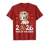 Year of The Horse 2026 Chinese Lunar New Year Zodiac Horse T-Shirt