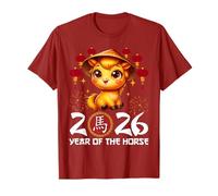 Year of The Horse 2026 Chinese Lunar New Year Zodiac Horse T-Shirt