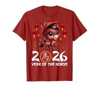 Year of The Horse 2026 Chinese Lunar New Year Zodiac Horse T-Shirt