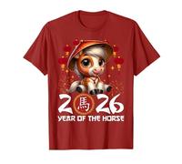Year of The Horse 2026 Chinese Lunar New Year Zodiac Horse T-Shirt