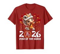 Year of The Horse 2026 Chinese Lunar New Year Zodiac Horse T-Shirt