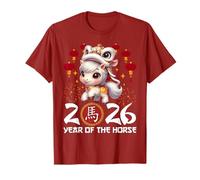 Year of The Horse 2026 Chinese Lunar New Year Zodiac Horse T-Shirt