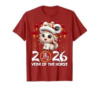 Year of The Horse 2026 Chinese Lunar New Year Zodiac Horse T-Shirt