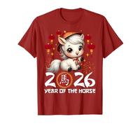 Year of The Horse 2026 Chinese Lunar New Year Zodiac Horse T-Shirt