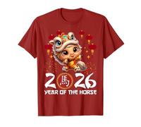 Year of The Horse 2026 Chinese Lunar New Year Zodiac Horse T-Shirt