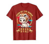 Year Of The Horse 2026 Cute Chinese Lunar New Year 2026 Kids T-Shirt