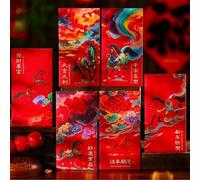 Year of the Horse 2026 For Red Envelope Pack with Traditional Horse Symbolism and Consistent Visual Storytelling (24pcs)