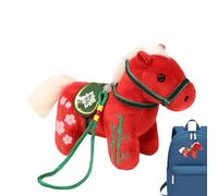 Year of the Horse 2026 Ornament - Plush Purse Pendant | Spring Festival Stuffed Toy,for Teens Adults Fashion Enthusiasts Students Collectors Animal Lovers Birthday Party School Shopping