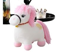 Year of the Horse 2026 Plush - Horse Soft Stuffed Animal Toy - Auspicious Toy 2026 Chinese New Year Mascot Plush Doll for Bedroom Living Room Nursery Sofa Car Shelf Bedside Decoration Kids Adults
