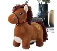 Year of the Horse 2026 Plush Mascot - Cute Horse Doll for Chinese New Year | Soft Animal Toy for Living Room Car Bedside Sofa Desktop Nursery Bedroom Kids Adults Festival Decoration