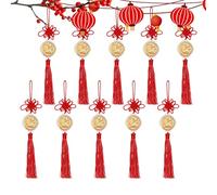 Year Of The Horse Chinese Knot,Gold 10 Pieces Commemorative Coin with Tassel,Chinese New Year Horse Ornament | for Cars Bags Shop Window Home School Offices Cafes Bookshelves Display