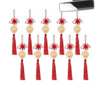 Year Of The Horse Chinese Knot - Gold Portable Commemorative Coin,Chinese New Year Car Decor - for Cars Bags Shop School Offices Cafes Bookstores Living Room Bookshelves
