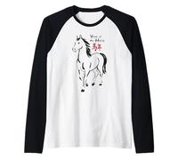 Year of the Horse - Chinese Zodiac NEW YEAR 2026 Raglan Baseball Tee