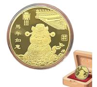 Year Of The Horse Coin | Good Luck Collectible Coin | 2026 Year Of The Horse Collectible Keepsake Decoration Luck Blessing Collection for Women Men Chinese New Favor