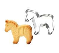 Year of The Horse Cookie Cutter - Stainless Steel Baking Supplies Shapes, Durable Detailed Metal Bakings Mold | Decoration Tool for Holiday Pie Dessert Cake Chocolate Decorating Home Bakery