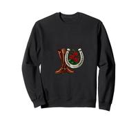 Year Of The Horse Equestrian Boots Horseshoe Art Sweatshirt