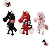 Year of the Horse Lucky Mascot, Year of the Horse 2026, Good Luck Guardian Plush Toy, Small Charm Symbolizing Strength, Courage, Balance, and Moving Forward (#A&B&C)
