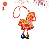 Year of the Horse Ornament | Imitation Embroidery Holiday Decoration,Lunar New Year Purse Charm - for Office Staircase Wall Garden Backyard Living Room Study Restaurant Trucks Backpacks