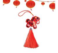 Year of the Horse Ornament,Imitation Embroidery Seasonal Decor | Lunar New Year Purse Charm - for Staircase Wall Garden Backyard Living Room Study Bedroom Trucks Wallets Backpacks