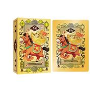 Year Of The Horse Playing Cards - Equine Decks, 1 Pack Leaflets For Games, Gambling Shuffles With Artistic Backs, Stationery, Shuffling Slips For Tourists, Birthday And Kids