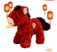 Year of the Horse Plush - Soft Animal Doll for Lunar New Year Celebrations, Symbolic Lucky Horse Toy for Festive Decoration | Cute Collectible Gift Representing Prosperity, Fortune