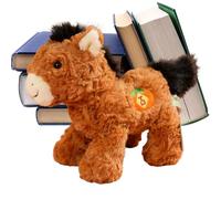 Year of the Horse Plush - Soft Animal Doll for Lunar New Year Celebrations, Symbolic Lucky Horse Toy for Festive Decoration | Cute Collectible Gift Representing Prosperity, Fortune